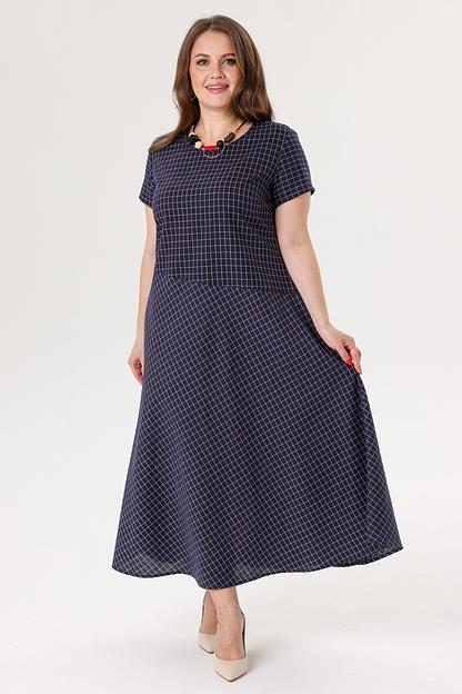 Платье женское 6084/03/Темно-синий, белый фото 1