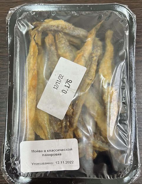 П\Ф высокой степени готовности, замороженный: «Мойва в классической панировке», 200гр. фото 1