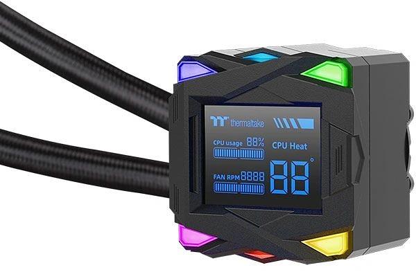 Система водяного охлаждения Thermaltake LA360-S ARGB Soc-AM5/AM4/1200/1700/1851 черный 4-pin 38.35dB Al+Cu LCD 360W Ret (CL-W462-PL12SW-A) фото 3