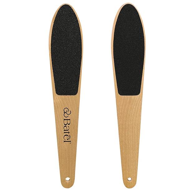 Пилка для педикюра деревянная с двусторонним абразивом, опт фото 1