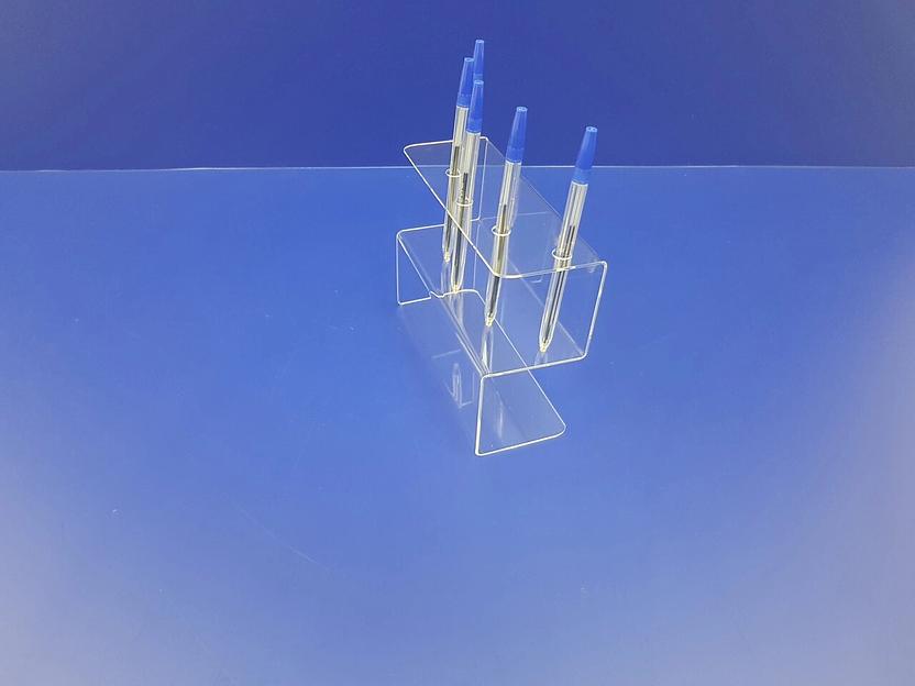 Подставка для ручек карандашей кистей 5 секции ( S-образные, место для логотипа) фото 2