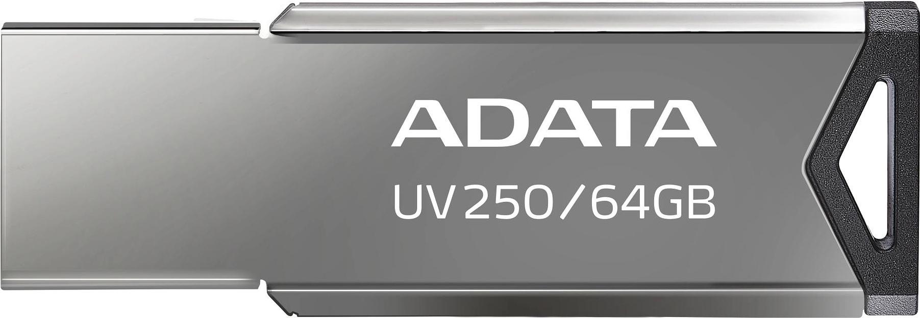 Флеш накопитель 64GB A-DATA UV250, USB 2.0, Черный фото 1