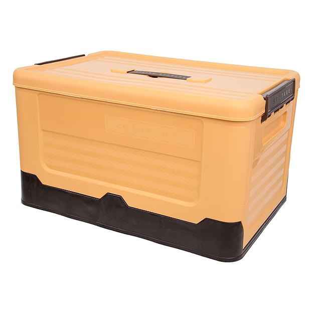 Короб пластиковый складной "Пазл", Д400 Ш280 В230, желтый фото 1