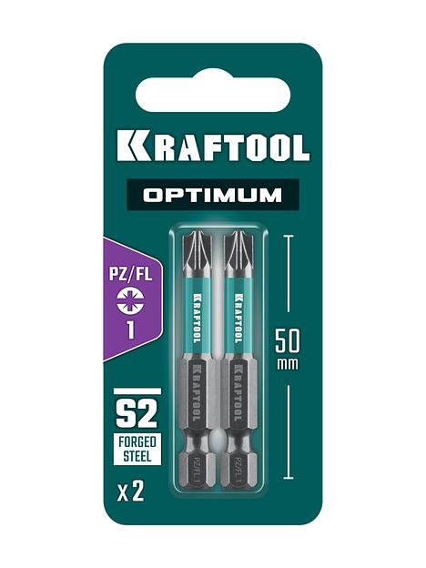 KRAFTOOL OPTIMUM PZ/FL 1, 50 мм, 2 шт, биты (261241-1-50-2) фото 4