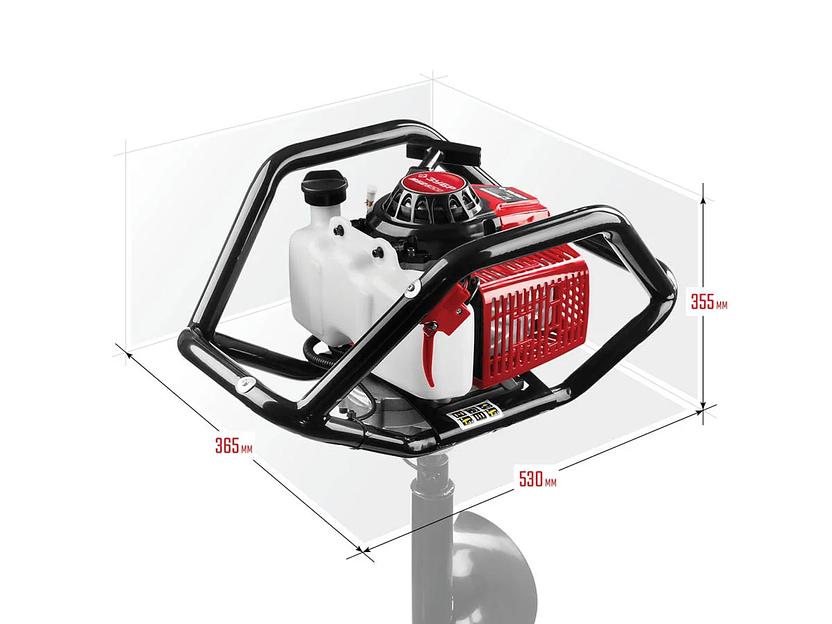 Мотобур (бензобур) ЗУБР, 60-300 мм, 71 см³, 2 оператора, без шнека (МБ2-300) фото 9