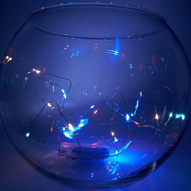 Гирлянда линейная LED мульти 2м от батареек фото 4