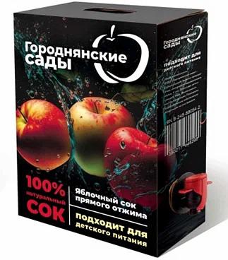 Сок яблочный прямого отжима «Городнянские сады» 3л фото 1