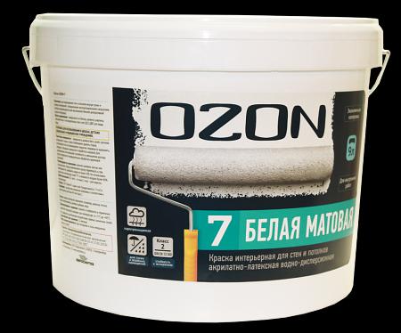 Краска интерьерная акрилатно-латексная матовая OZON-7 ВД-АК-233А-1,3 А опт фото 2