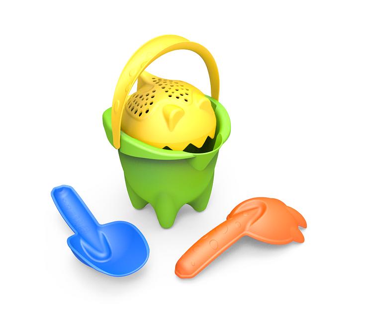 Набор Песочный №9 размер Normal (зеленое ведро) ОПТ фото 1