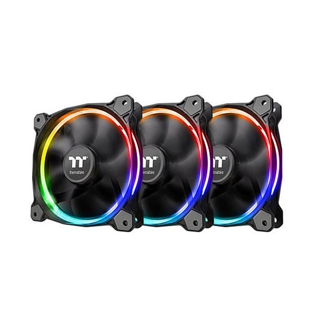 Кулер для компьютерного корпуса Thermaltake  Riing 12 RGB Sync Edition 3-Fan Pack   CL-F071-PL12SW-A Чёрный фото 1