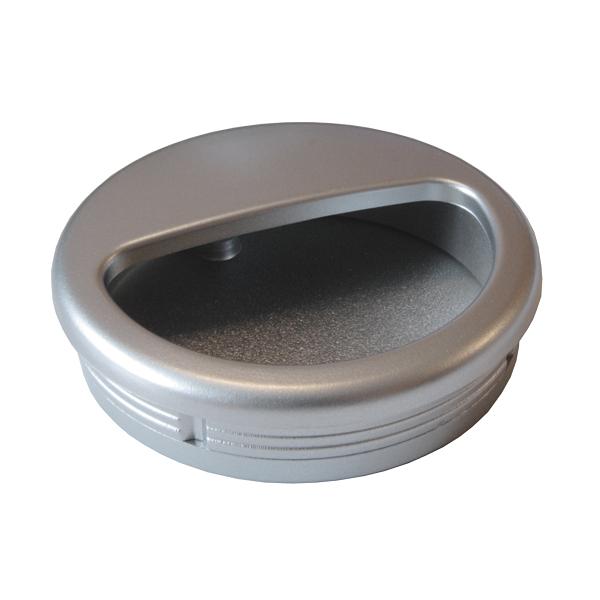 Ручка - "раковина" (врезная) D-50мм, металлик  фото 1