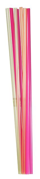 Трубочки кокт. 0,5*24 см. 1000 шт/уп. прямые флуоресцент. /1/12/ фото 1