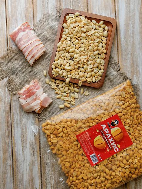 Арахис вкусный жареный со вкусом бекона 1 кг, опт фото 1