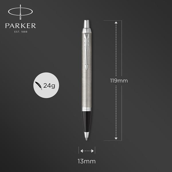 Ручка шариков. Parker IM Core (CW2150841) Stainless Steel CT M черн. черн. подар.кор.европод. фото 3