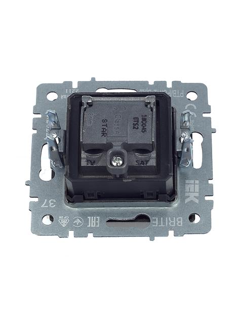 IEK BR-AF20-O-K37 BRITE Роз. двойная TV+SAT РТВ/РСп12-БрШ шамп. фото 5