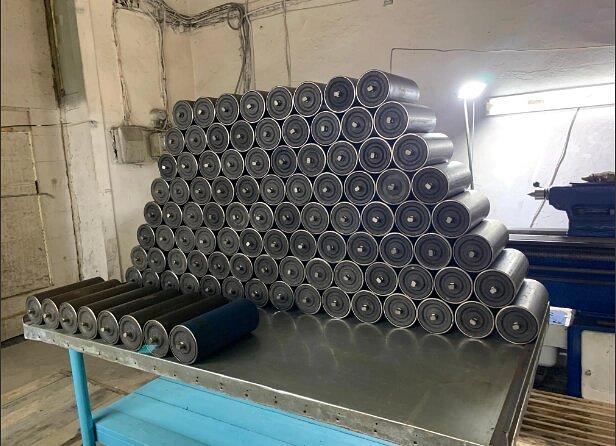 Ролики для конвейеров и рольгангов из черной стали длина 380 мм, диаметр 127 мм фото 3