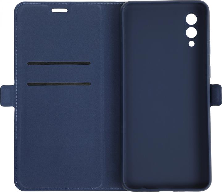Чехол (флип-кейс) DF для Samsung Galaxy A02 sFlip-85 синий (DF SFLIP-85 (BLUE)) фото 3
