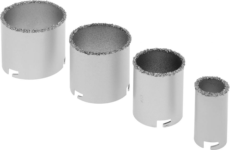 Набор коронок по керамической плитке MATRIX 72840, 33-53-67-73 мм, 6-гранный хвостовик фото 7