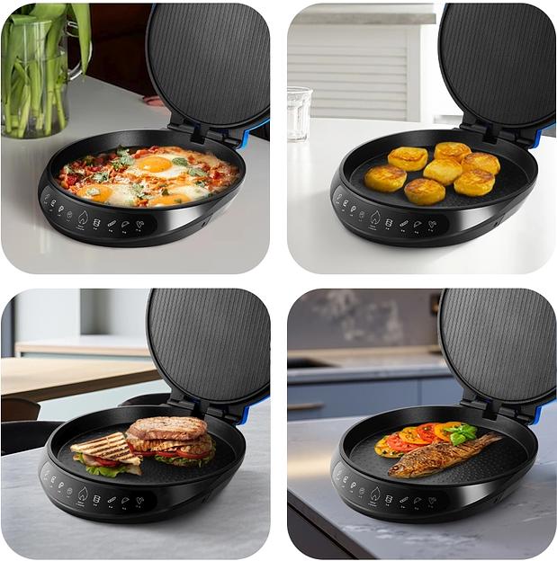 Пиццамейкер Kitfort КТ-3680 1800Вт синий/черный фото 6