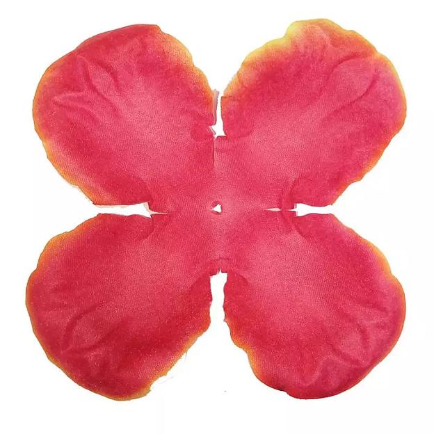 Заг-ка для розы YZ-19 бордовой с жёлт.кантом 4-кон. больш. кругл. 10-11,8см 1642шт/кг фото 1