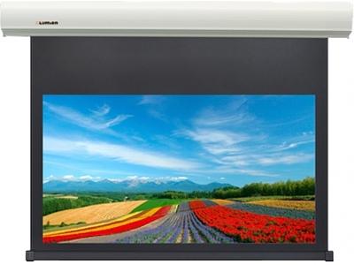Экран с электроприводом Lumien Cinema Control 241x400 см (раб.область 220х390 см) MW черн. кайма, серый корпус, 16:9 (LCC-100117) фото 1