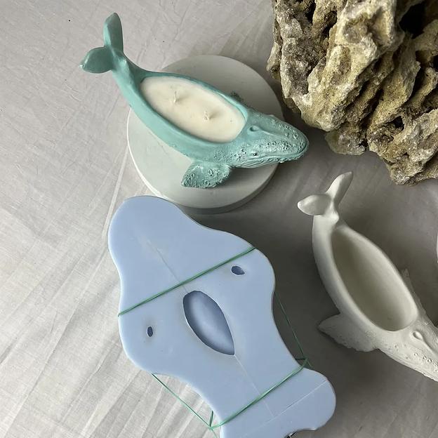 Силиконовый молд «Волшебный Кит» для гипса и бетона ОПТ фото 3