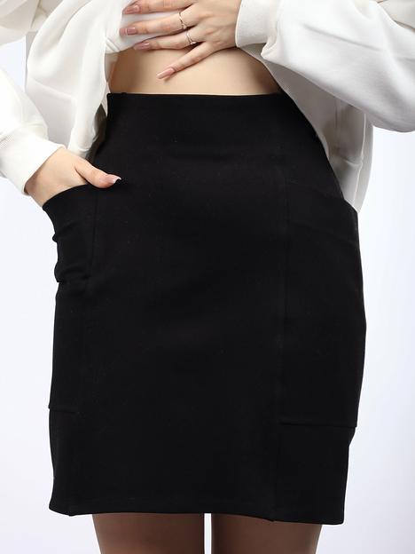 Юбка женская OKSMILE «Джерси» чёрная фото 8