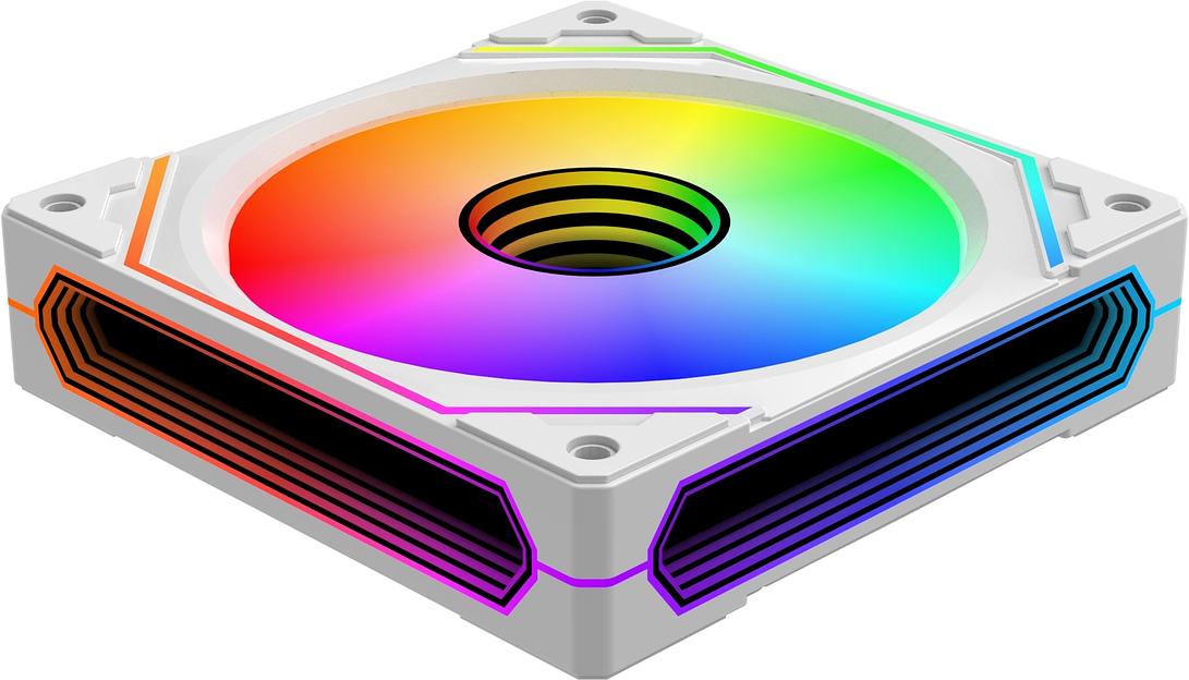 Вентилятор для корпуса Bloody BD-CF120ARGB5 ARGB 120х120x25 белый 4-pin 26дБ (BD-CF120ARGB5-WH) Ret фото 5