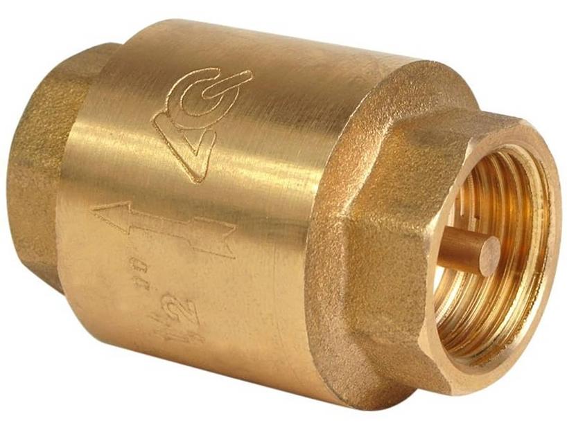 Клапан обратный латунный пружинный Ду40 фото 1