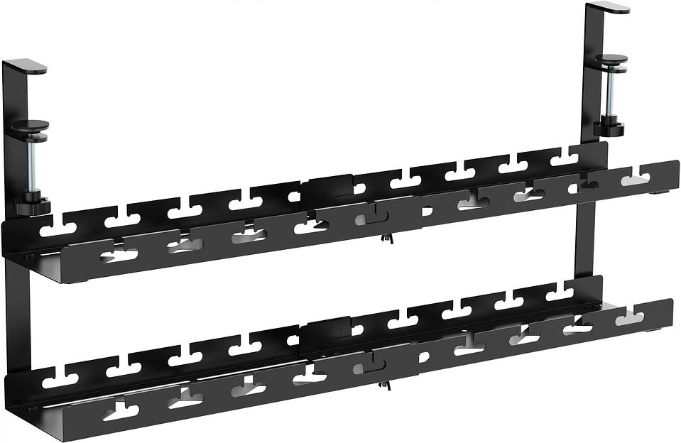 Кабель-канал Cactus CS-CM-700-2BK для столов 72.8x13.5x34.2см черный фото 1