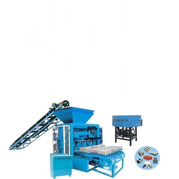 Кирпичный мини-завод QTJ4-35I с формовочным агрегатом фото 1