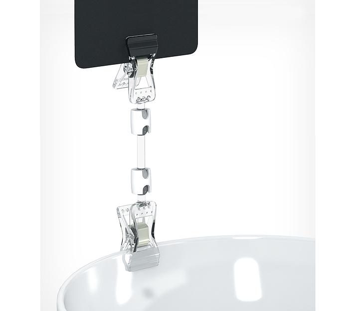 Ценникодержатель на прищепке малый универсальный FXS-DBL ножка 50 мм фото 1