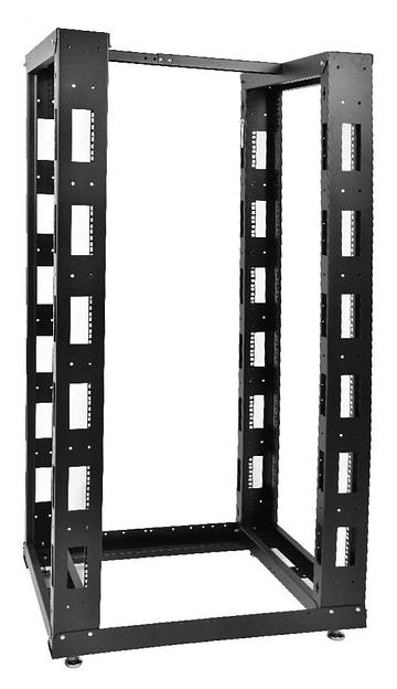 Стойка двухрамная ЦМО СТК-42.2-9005 42U 620ммX800мм направл.закл.гайки 350кг черный фото 4