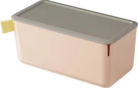 Короб для хранения Deli XDM10pink 1отд. 212x105x93.5мм розовый/серый пластик фото 1