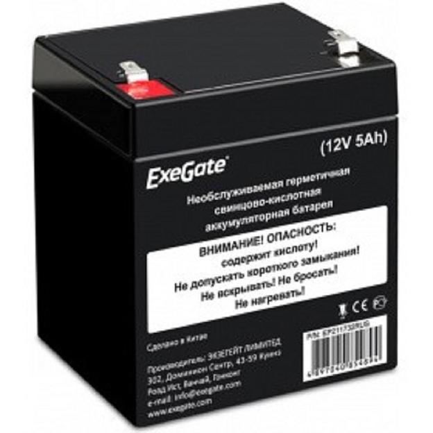 Exegate EX285950RUS Аккумуляторная батарея HR1221W (12V 5Ah, клеммы F2) фото 1