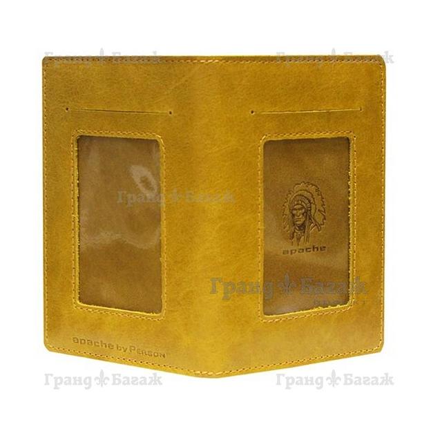 Обложка для автодокументов Apache ОВ-4-А/желт фото 3