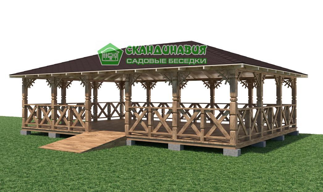 Беседка «Август» 6×9 м фото 3