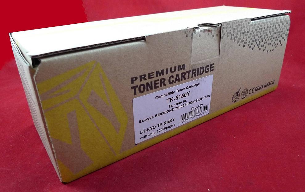 Тонер-картридж для Kyocera Ecosys P6035cnd/M6035cidn/6535cidn TK-5150Y yellow 10K ELP Imaging® фото 1