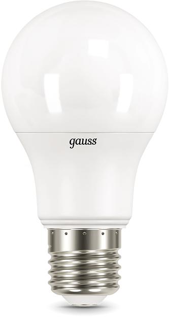 Лампа светодиодная Gauss A60 10Вт цок.:E27 груша 220B св.свеч.бел.теп. (упак.:10шт) (102502110-T) фото 2
