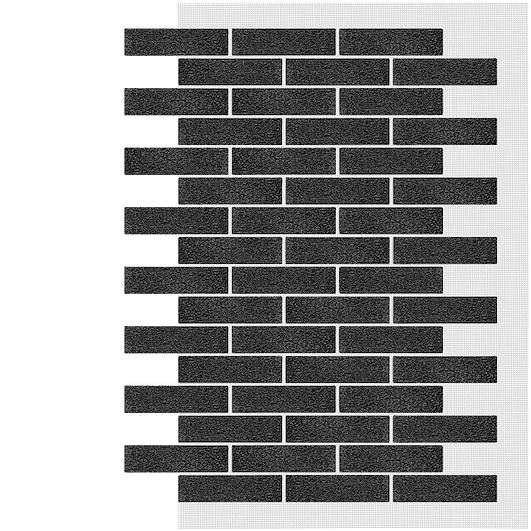 Декоративное покрытие АМК кирпич №010 чёрный ОПТ фото 1