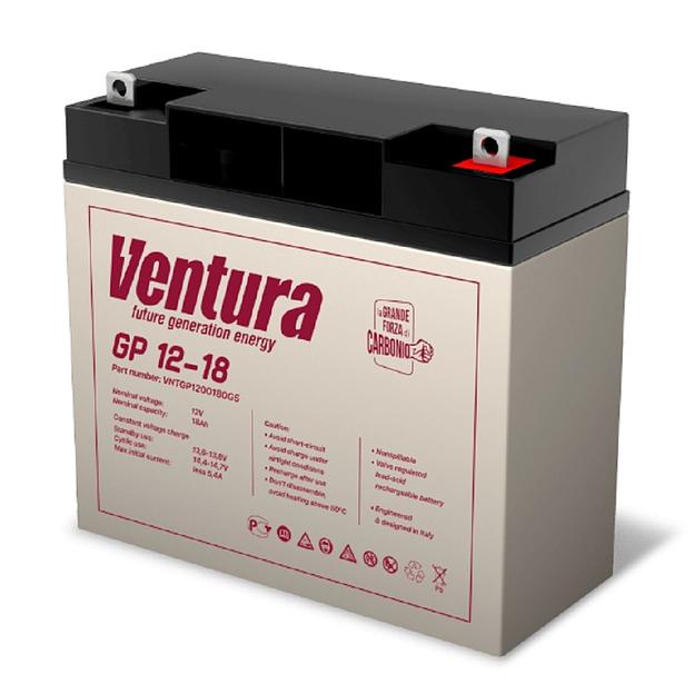 Ventura Аккумуляторная батарея GP 12-18 12V/18Ah {клемма G5, ДхШхВ 182х77х166мм, масса 5.15 кг, срок службы 6-9 лет} фото 1