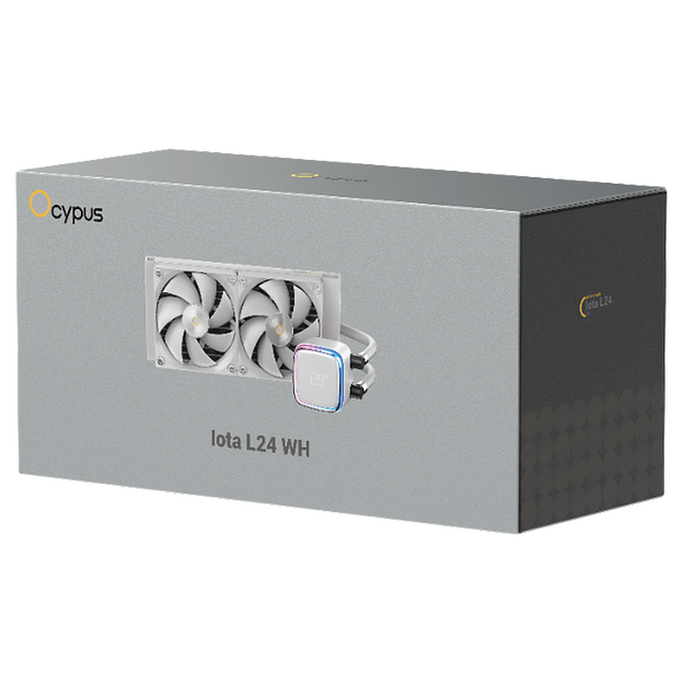 Жидкостная система охлаждения Ocypus Iota L24 WH ARGB White 280W/ All Intel/ AMD AM*/ Digital display / Screws фото 7