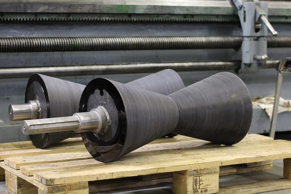 Полиуретановые валы натяжные, ведущие, подающие, ролики ленточных транспортеров фото 5