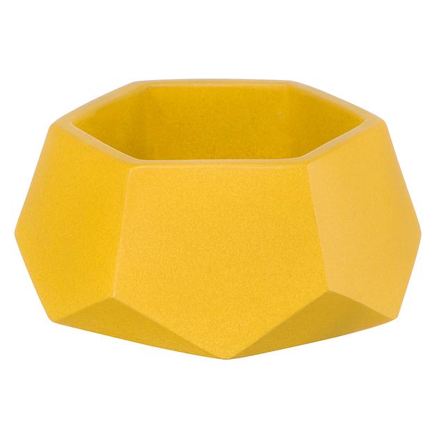 Кашпо Соты, 0,22л., желтый фото 1