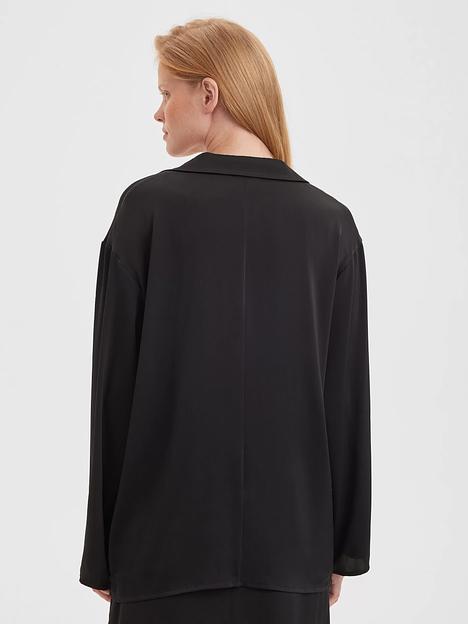 Рубашка в бельевом стиле, черный, опт фото 3