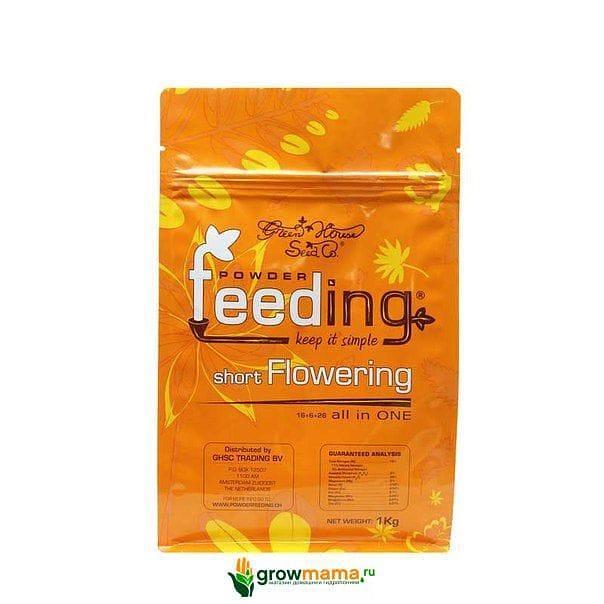 Удобрение Green House Powder Feeding short Flowering 1кг фото 1
