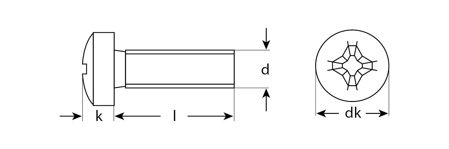 ЗУБР DIN 7985, кл. пр. 4.8, M4 х 8 мм, цинк, 5 кг, винт с полусферической головкой (303150-04-008) фото 2