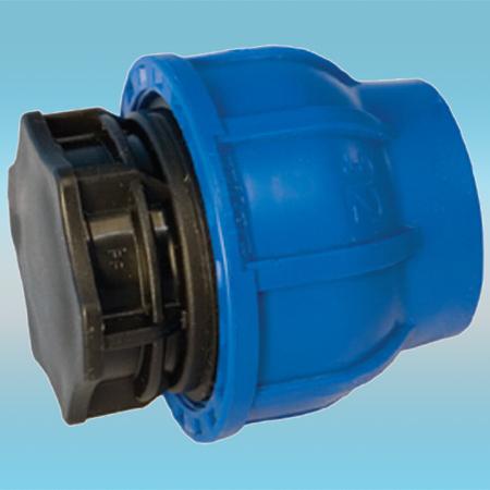 Заглушка компрессионная для трубы ПНД цанговая ø 40 фото 1