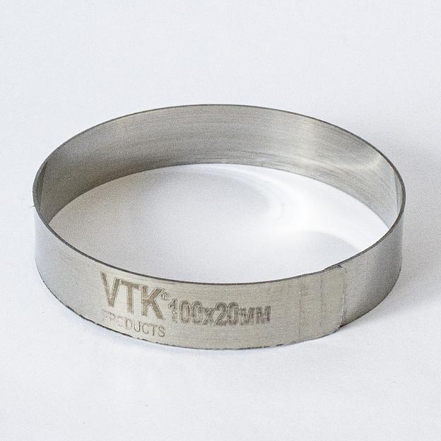 Форма для выпечки и заморозки Кольцо диаметр 100 мм высота 20 мм фото 1