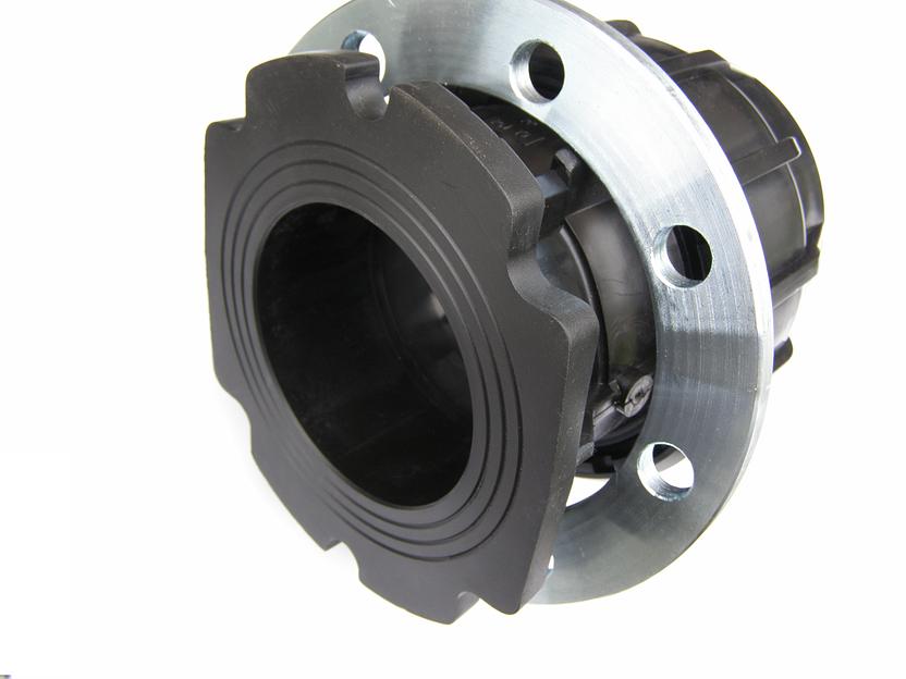 Фланцевое соединение ПНД 90x4 стальной фланец Ду100 компрессион. фото 1